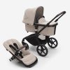 Bugaboo Fox5 Complete Stroller - Black Frame / Desert Taupe - Traveling Tikes