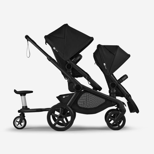 Bugaboo Kangaroo 2 in 1 tandem stroller black chassis midnight black fabrics midnight black sun canopy x PV007393 06 7a72b982 65c4 4506 b7a6 64c1671ac7ac