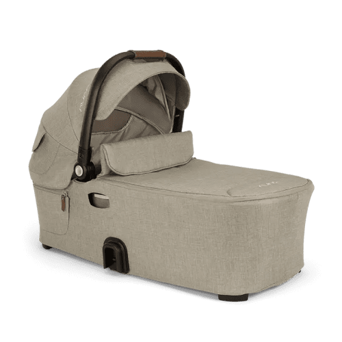 Nuna DEMInext Bassinet Hazelwood Angle FlapDown US web d82c