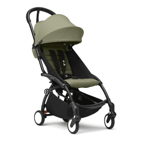 Stokke YOYO3 Ultra Compact 6+ Stroller (One Box) - Black / Olive - Traveling Tikes