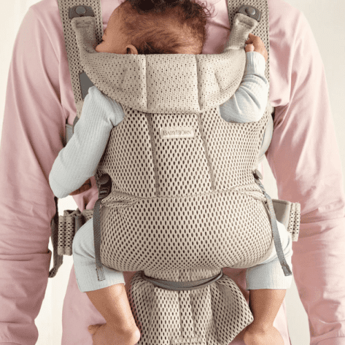 baby bjorn baby carrier free 3d mesh gray beige traveling tikes 7