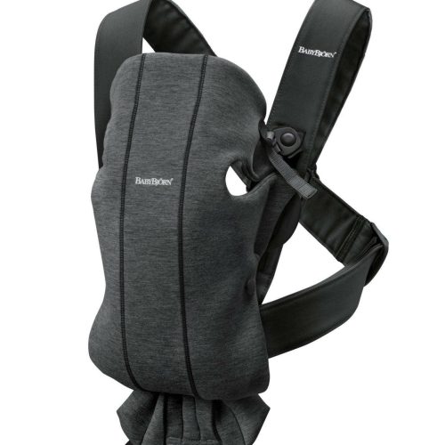 Baby Bjorn Baby Carrier Mini, 3D Jersey - Charcoal - Traveling Tikes