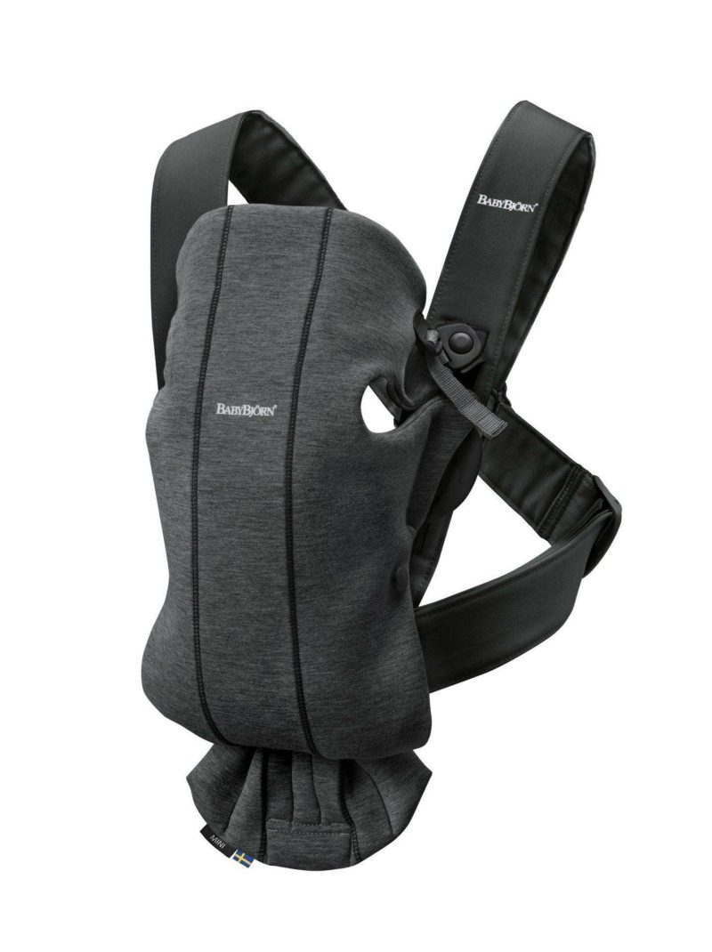 Baby Bjorn Baby Carrier Mini, 3D Jersey - Charcoal - Traveling Tikes