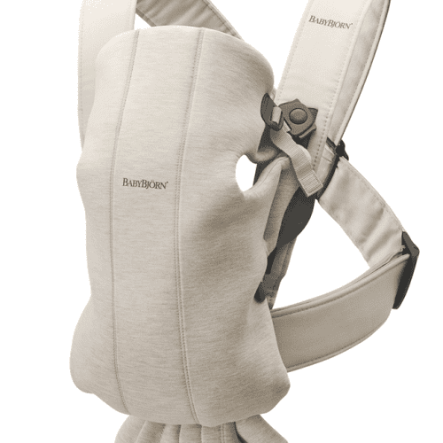 Baby Bjorn Baby Carrier Mini 3D Jersey- Light Beige - Traveling Tikes