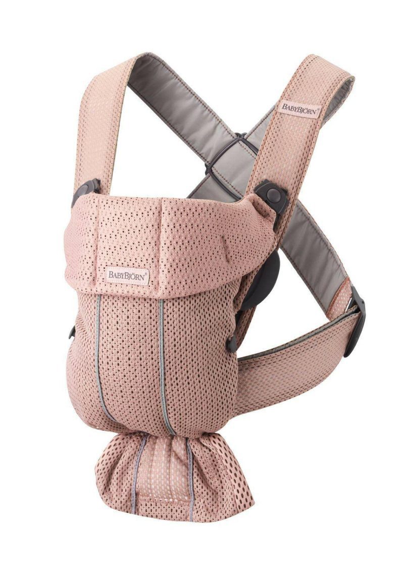 baby bjorn baby carrier mini 3d mesh dusty pink traveling tikes 2