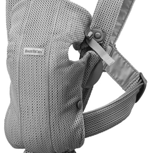 Baby Bjorn Baby Carrier Mini 3D Mesh- Silver Gray - Traveling Tikes