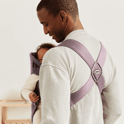 baby bjorn baby carrier mini cotton purple traveling tikes 7