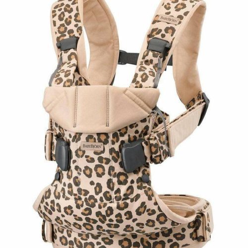 Baby Bjorn Baby Carrier One, Cotton - Beige Leopard - Traveling Tikes