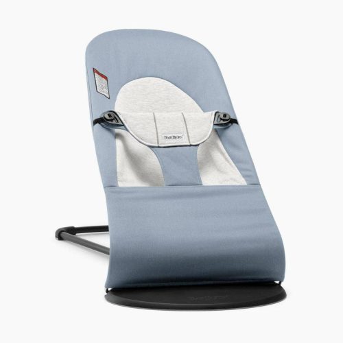 Baby Bjorn Bouncer Balance Soft - Blue/Grey Cotton/Jersey - Traveling Tikes