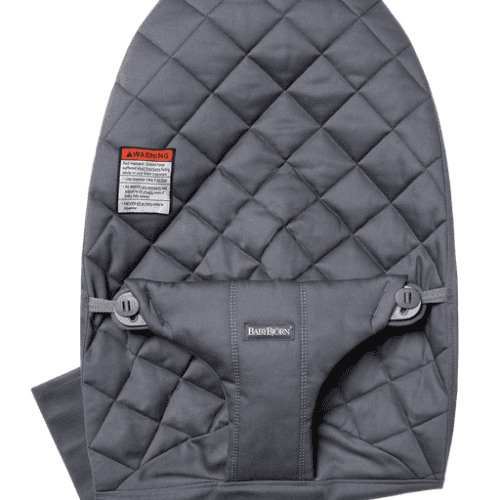 Baby Bjorn Fabric Seat Classic Quilted Cotton - Anthracite - Traveling Tikes