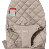 Baby Bjorn Fabric Seat Classic Quilted Cotton - Sand Grey - Traveling Tikes