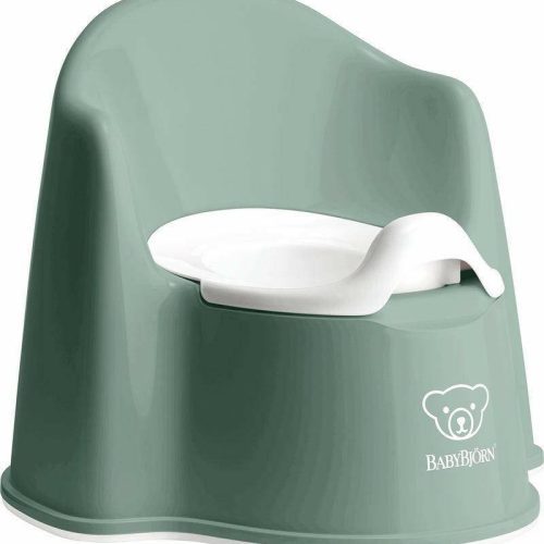 Baby Bjorn Potty Chair - Deep Green/White - Traveling Tikes