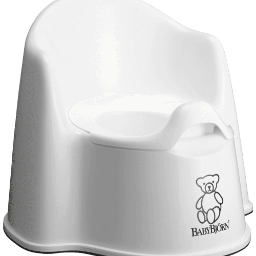 Baby Bjorn Potty Chair - White/Grey - Traveling Tikes