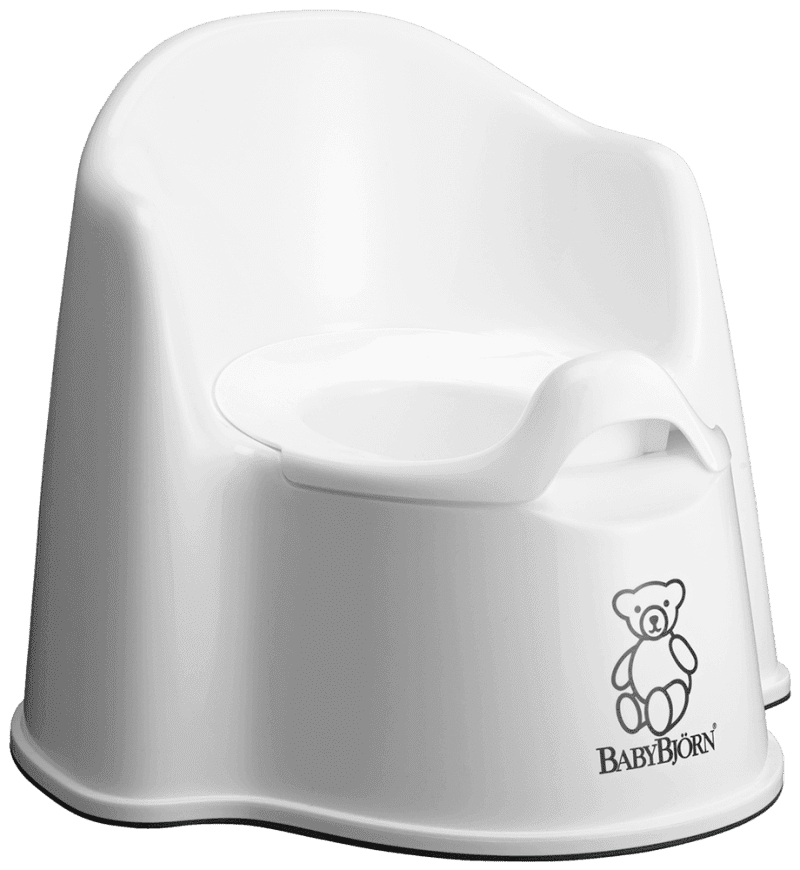 Baby Bjorn Potty Chair - White/Grey - Traveling Tikes