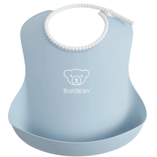 Baby Bjorn Soft Bib - Powder Blue - Traveling Tikes