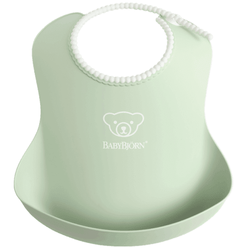 Baby Bjorn Soft Bib - Powder Green - Traveling Tikes