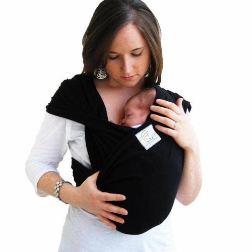 baby k tan baby carrier in basic black large traveling tikes 4