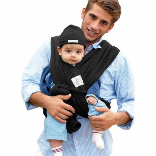 baby k tan baby carrier in basic black small traveling tikes 2