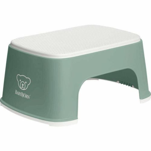 BabyBjorn Step Stool - Deep Green/White - Traveling Tikes