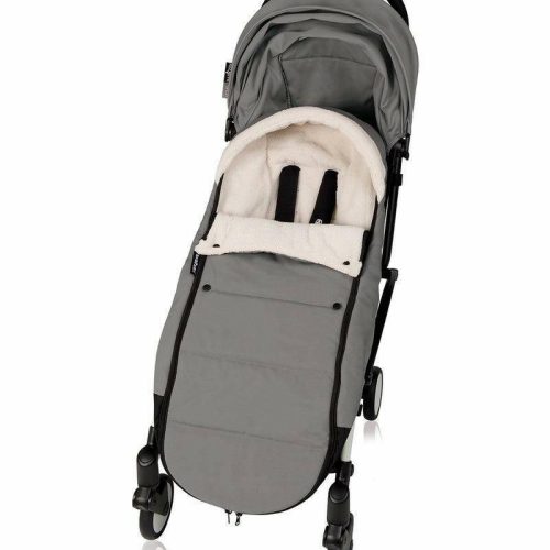 babyzen polar footmuff grey traveling tikes 3