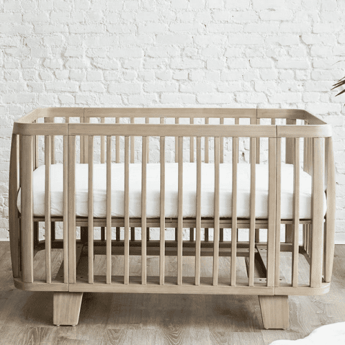 bloom retro solid wood crib beach house grey traveling tikes 4