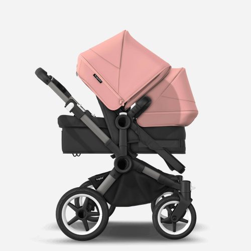 bugaboo donkey 5 duo complete stroller bundle graphite black sunrise pink traveling tikes 3 560a5d4d 69b4 4e86 a52a fe4b454ff807