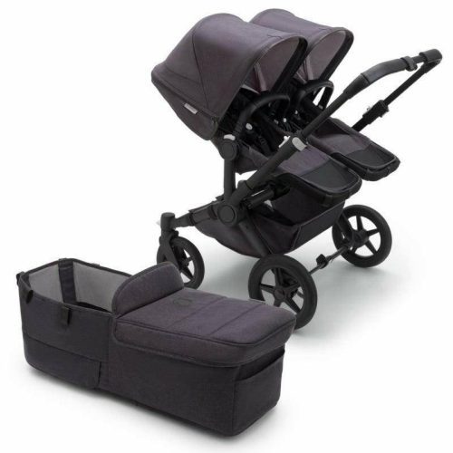 Bugaboo Donkey 5 Mineral Duo Complete Stroller Bundle - Black / Washed Black - Traveling Tikes