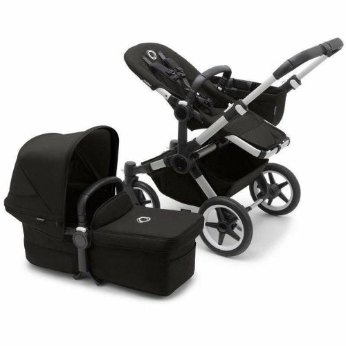 Bugaboo Donkey 5 Mono Complete Stroller - Aluminum / Midnight Black / Midnight Black - Traveling Tikes