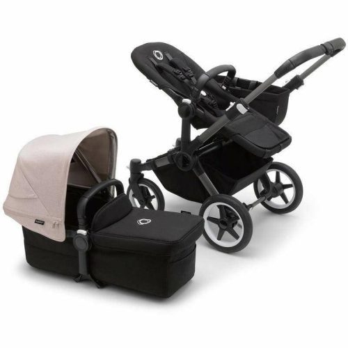 Bugaboo Donkey 5 Mono Complete Stroller - Black / Midnight Black / Misty White - Traveling Tikes