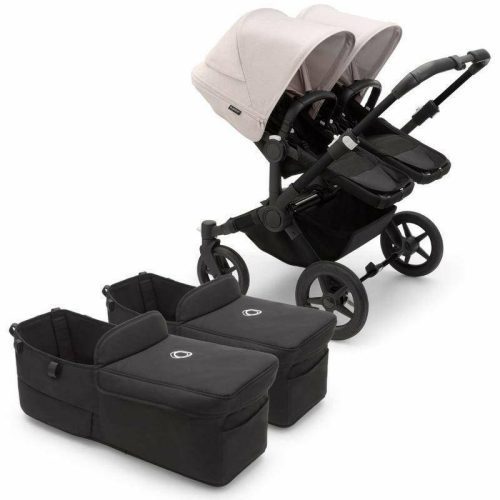 Bugaboo Donkey 5 Twin Complete Stroller Bundle - Black / Midnight Black / Misty White / Black - Traveling Tikes