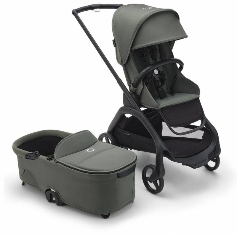 bugaboo dragonfly complete lightweight compact stroller bassinet black forest green forest green 68 f3ced309 c6c3 4d1b bf73 fbe0315f244a