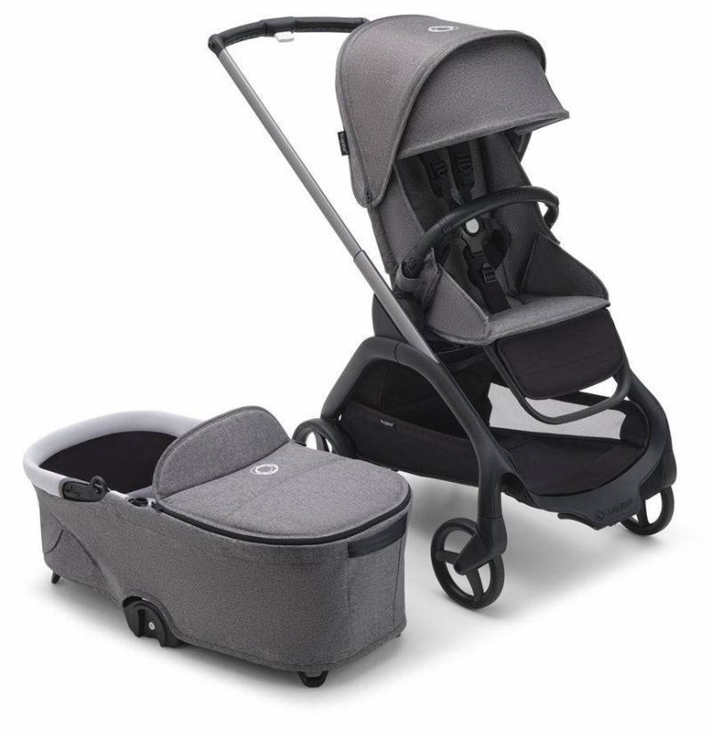 bugaboo dragonfly complete lightweight compact stroller bassinet graphite grey melange grey melange 68 6d022f3b e710 440d b00b 47862cdaae4e