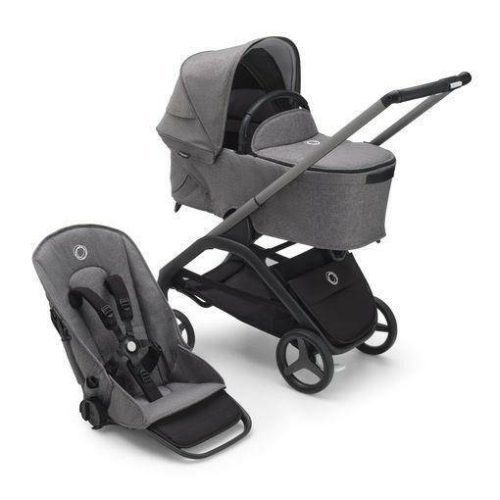 bugaboo dragonfly complete stroller bassinet graphitegrey melangegrey melange traveling tikes 2 01dbd92f e104 4793 8174 487102e48c57