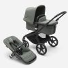 Bugaboo Fox5 Stroller - Forest Green Sun Canopy, Forest Green Fabrics, Black Chassis - Traveling Tikes