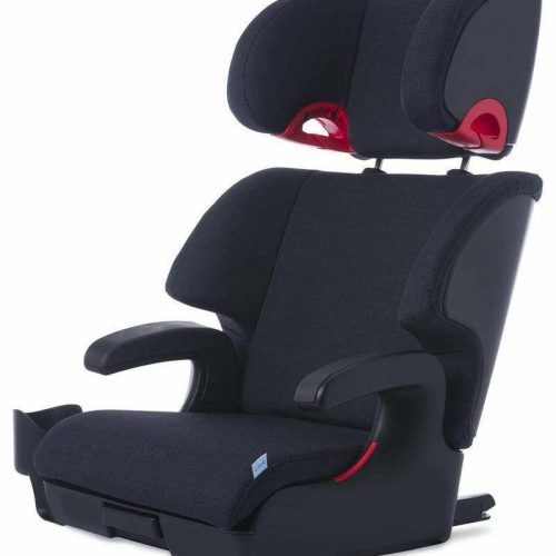 Clek Oobr High Back Belt Positioning Booster Car Seat - Mammoth (Merino wool + TENCEL Blend) - Traveling Tikes