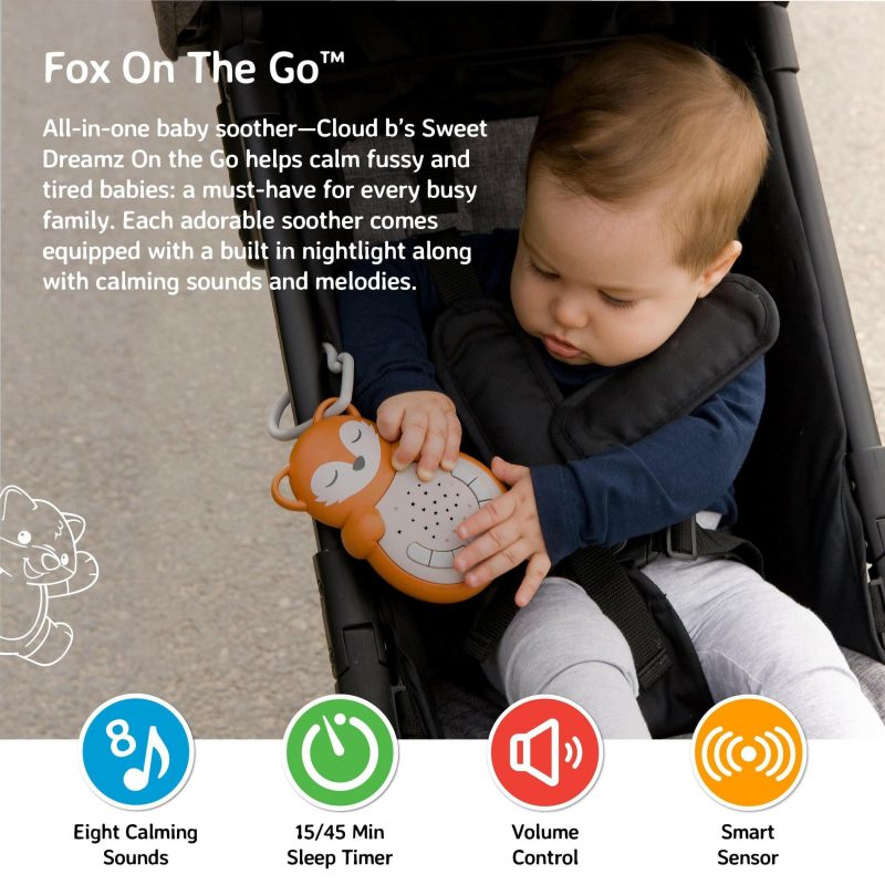 cloud b sweet dreamz on the go fox traveling tikes 5