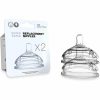 Comotomo Replacement Nipple 2-Pack - Slow Flow - Traveling Tikes