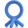 Comotomo Silicone Baby Teether in Blue - Traveling Tikes