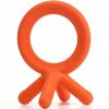 Comotomo Silicone Baby Teether in Orange - Traveling Tikes