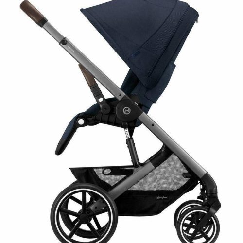 cybex balios s lux 2 stroller silver frame ocean blue traveling tikes 4