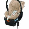 Cybex Cloud Q Sensorsafe Reclining Infant Car Seat - Simply Flowers - Nude Beige - Traveling Tikes