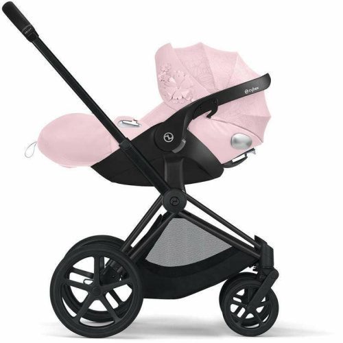 cybex cloud q sensorsafe reclining infant car seat simply flowers pale blush traveling tikes 5