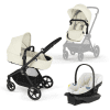 Cybex EOS Travel System - Seashell Beige (Black Frame) - Traveling Tikes