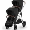 Cybex Gazelle S 2 Double Stroller Bundle - Silver Frame / Moon Black - Traveling Tikes