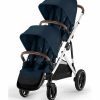 Cybex Gazelle S 2 Double Stroller Bundle - Silver Frame / Ocean Blue - Traveling Tikes