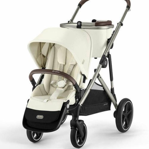 cybex gazelle s 2 single to double stroller taupe frame seashell beige traveling tikes 3