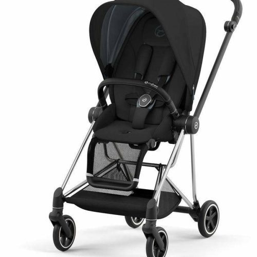 Cybex Mios 3 Stroller - Chrome / Black / Deep Black - Traveling Tikes