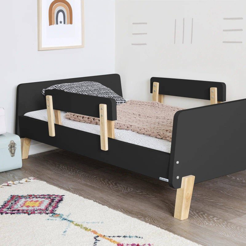 dadada muse toddler bed graphite natural traveling tikes 1