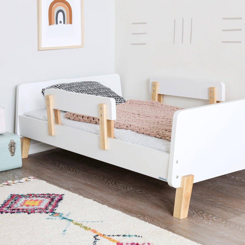 dadada muse toddler bed white natural traveling tikes 1