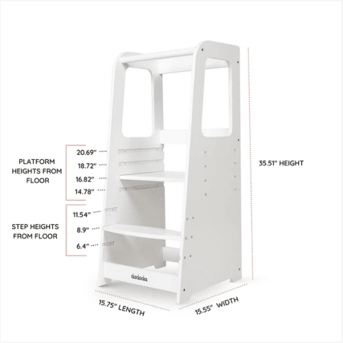 dadada toddler tower white traveling tikes 3 a62d0488 9181 4c70 8251 55b9ab1b4504